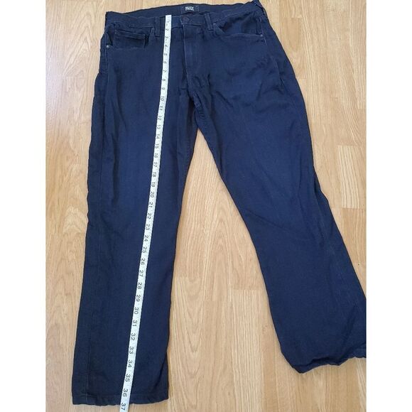 PAIGE Federal Slim Straight Leg Jeans - size 34x27 in Dark Blue - Picture 10 of 14